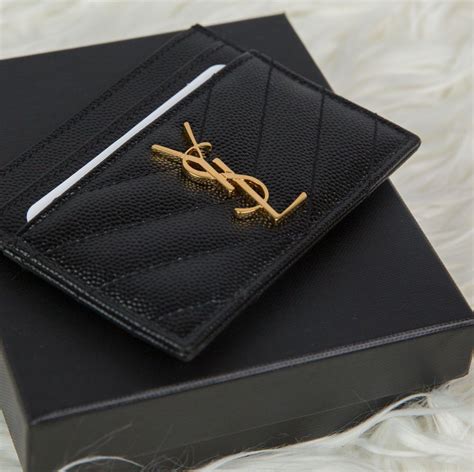 ysl card holder genuine